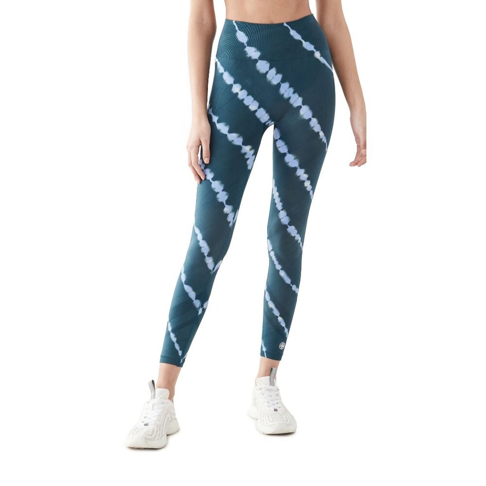 Tory Burch Size Small High-Rise Shibori Seemless Leggings Tie-Dye High-Rise‎